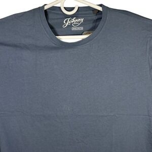 Johnny Bigg Mens Denim Blue Essential Longline Scoop Neck T-Shirt‎ XL NWT